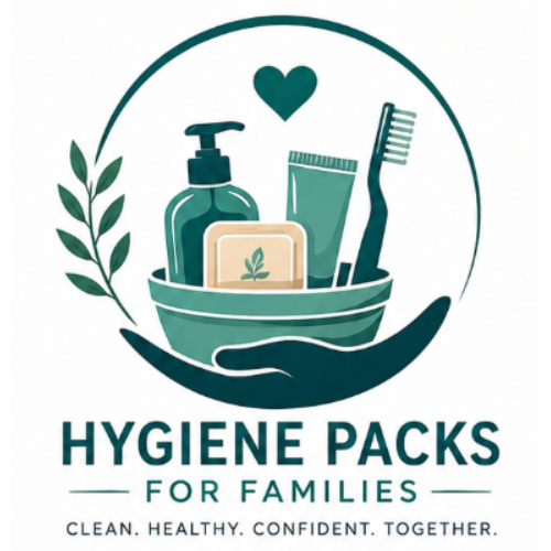 Hygiene Packs for Families programme logo — Clean. Healthy. Confident. Together.