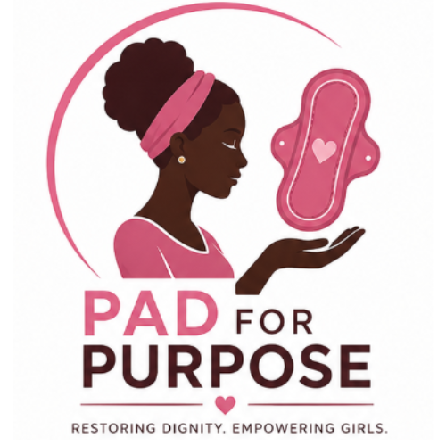 Pad for Purpose programme logo — Restoring dignity. Empowering girls.